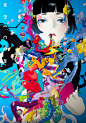日本插画家 Hiroyukimitsume Takahashi 绘... 来自意匠id - 微博