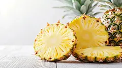 清新果肉水果菠萝甘甜黄色凤梨新鲜