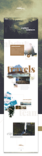 the Outsiders : Concept layout for an outdoors / travel website.