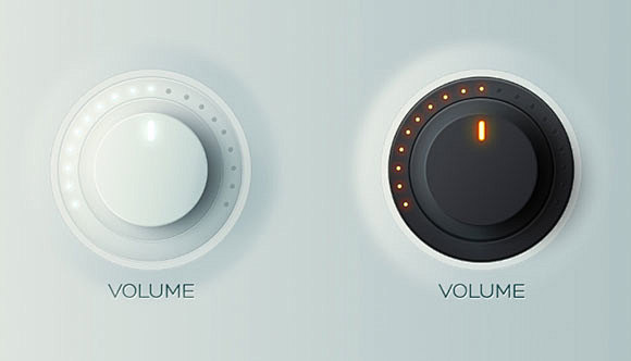 PSD volume knobs #采集...