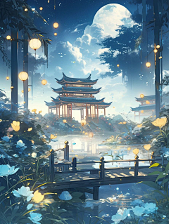 画画的尔玉采集到日系场景-古风