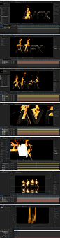 AE 文字火焰燃烧合成教程 