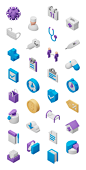 3D isometric medical icons - Figma Resources
