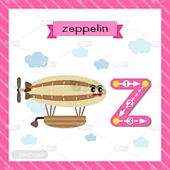 字母Z小写跟踪。飞艇