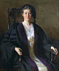 Lida Shaw King (1868-1932)弗兰克·韦斯顿·本森Frank Weston Benson（1862- 1951），美国印象派绘画。他的职业生涯始于为国会图书馆绘制显赫家庭肖像和壁画。他的一些最著名的画作描绘了他女儿们在缅因州北海文岛伍斯特农场的避暑别墅。他还创作了野禽和风景的水彩和蚀刻画。像法国印象派画家一样，本森专注于捕捉光线。他对女儿Eleanor说：“我跟随光，它从哪里来，它去哪里。”一位评论家这样评价本森的作品：“无法相信，颜料痕迹无论多么清楚，它都能在画布上像金色阳光一样发