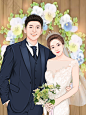 约稿v我huizhi526
婚纱照手绘头像写实唯美漫画人物卡通婚礼请柬邀设计情侣头像定制
