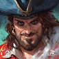 Ultimate Pirates Portraits, Grafit Studio : Iconic portraits for for the upcoming "Ultimate Pirates" app game by Grafit & Moonmana Studios. 

This project is a collaboration between two studios, and Grafit is responsible for artworks. Check