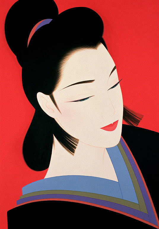 日本艺术家鹤田一郎创意版画–美人绘（二）