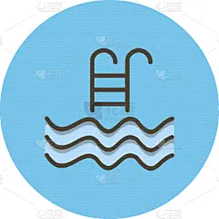 计算机图标,游泳池,轮廓,运动,符号,直的,图像,矢量,山,设计