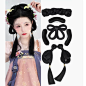 汉服假发一体式古风假发包盘发古装发髻垫发包唐朝发髻七舍假发女-tmall.com天猫