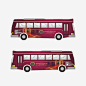 紫色客车高清素材 大客车 大容量 客车 快捷 方便 免抠png 设计图片 免费下载