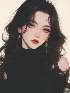 画师辰采集到现代女