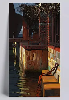 扁平风格彩绘红砖墙面|扁平,风格,彩绘,红砖,墙面,卡通/手绘,背景元素