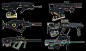 Sci-Fi Rifles Set / Kitbash, Oleg Ushenok : In a set of 6 rifles
Get set:
www.artstation.com/a/7147663