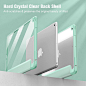 Amazon.com: Fintie Hybrid Slim Case for iPad 8th Generation (2020) / 7th Gen (2019) 10.2 Inch - [Built-in Pencil Holder] Shockproof Cover with Clear Transparent Back Shell, Auto Wake/Sleep, Light Green