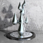 水滴装饰现代雕塑