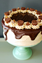 Chocolate Peanut Butter Birthday Cake 