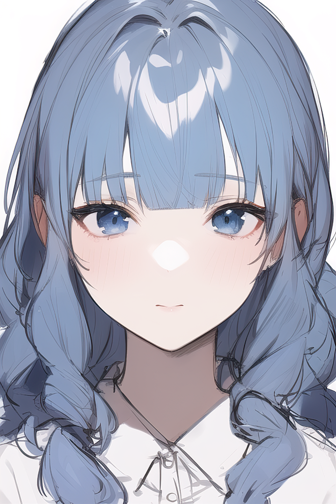 白衬衫女孩1-角色生成-AI生成-微元素...