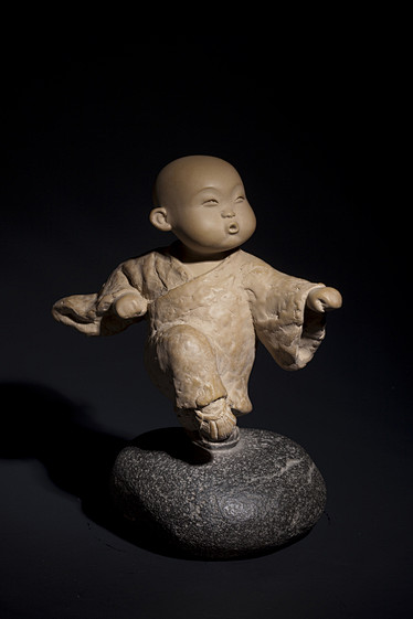 马未都观复博物馆展品可爱小沙弥