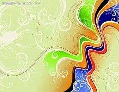 浅粉色背景上的动感曲线与卷草图案底纹背景|动感曲线|花草图案|精美的底纹|卷草图案|流行元素|浅粉色背景|矢量素材|涂鸦|名片底纹背景|防伪底纹背景|底纹背景素材|底纹背景 底纹素材