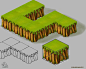 Grass block  isometric |  isometric graphics |  buildings |  facebook game |  game design |  illustration |  photoshop |  game graphics