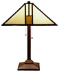 Tiffany-style White Mission-style Table Lamp - traditional - Table Lamps - Warehouse of Tiffany, Inc