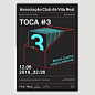 Poster Collection - Club de Vila Real : Series of posters for Club de Vila Real, part of an identity coordenation project for visual presentation and comunication of  several cultural events, under the same visual system.