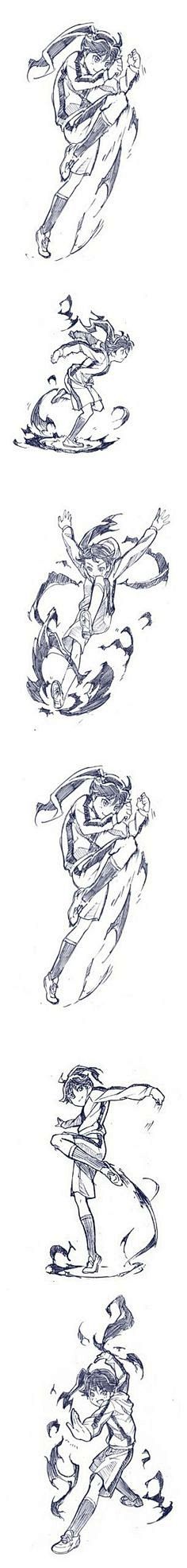 补充一枚，动漫さきの新月 打斗动作参考大...