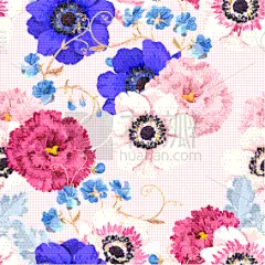 Lisianthus,银莲花,四方连续纹样,分离着色,白色,自然,高雅,花朵,壁纸,装饰
