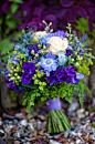 blue and purple wedding bouquet  | followpics.co: