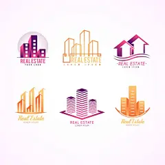 房地产，不动产，建筑logo标志矢量图设计素材