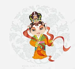 京剧人物卡通版矢量图高清素材 png 设计图片 免费下载 页面网页 平面电商 创意素材 png素材