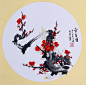 卡宣50x50国画写意梅花 - 小红书