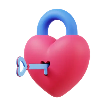 Love Lock 3D Illustr...
