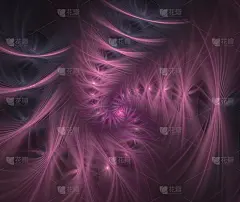 星光闪烁的蓬松螺旋形
