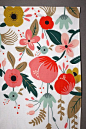 Rifle Paper Co. multi Hothouse Foliage Backdrop | BHLDN