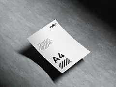 8款暗黑工业风品牌VI设计名片信封折页信封展示贴图PSD样机模板 Rylinx Stationery Mockups