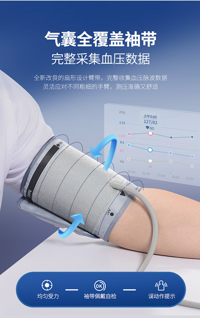 欧姆龙血压机计血压测量仪家用精准全自动量...