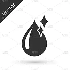 分离着色,白色,干净,水滴,水,银色,图标,湿,纯净,环境