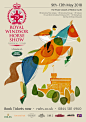 Royal Windsor Horse Show poster illustration : illustration for a poster