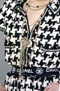 Chanel signature black + white style  Declared by Kelly Osbourne and team to be the #1 trend for spring 2013, graphic black and white print!!!