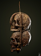 Dayak Skulls Trophy - realtime asset, Georgian Avasilcutei : https://gumroad.com/l/WYyhI
I've started this asset for a challenge hosted by a fellow streamer(SirDigitalBacon). 25 days after the deadline I actually managed to finish it. It is inspired by th