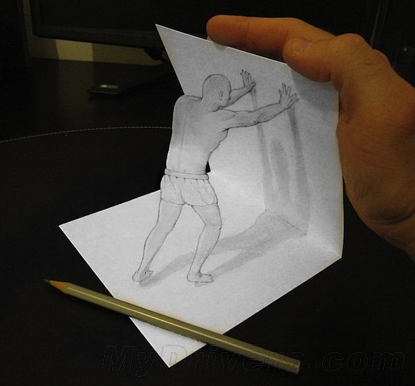 令人膜拜的3D素描 太厉害了