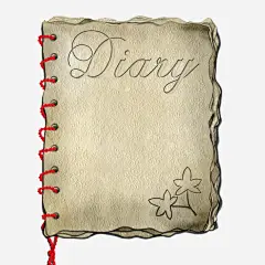 怀旧日记本_新图网 https://ixintu.com 线装书本 怀旧 标题背景图 小插画 创意日记本