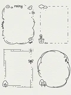 手账素材50丨一根黑笔系列