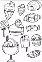 可爱 萌  黑白 简笔画 插画 手账
❤微信公众号：特拉的口袋。好看的插画、头像、壁纸、，都在这里，快来关注吧~❤