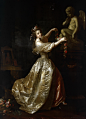Рослин, Александр (1718 Мальме - 1793 Париж) -- Девушка, украшающая статую Амура