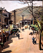 《桥头》倪贻德, 1957年

布面油彩/52.7cm×43cm