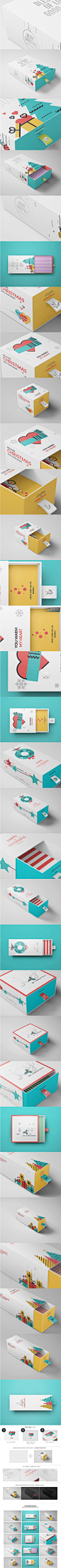 盒形纸盒包装效果图展示场景素材PSD智能贴图模板VI品牌产品提案