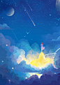 恰似星辰恰似你_早文吕__插画师作品_涂鸦王国gracg.com
